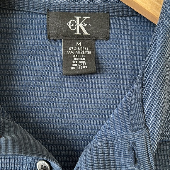 Calvin Klein M Men’s Ribbed Casual Shirt EUC - Picture 6 of 6